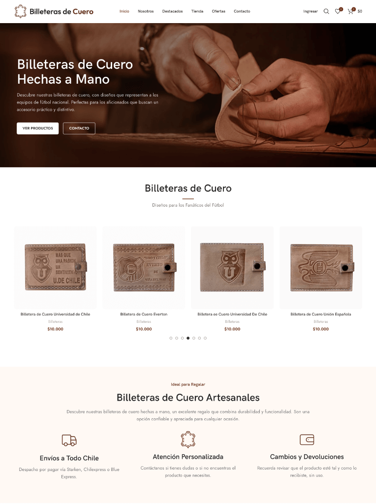 Billeteras de Cuero
