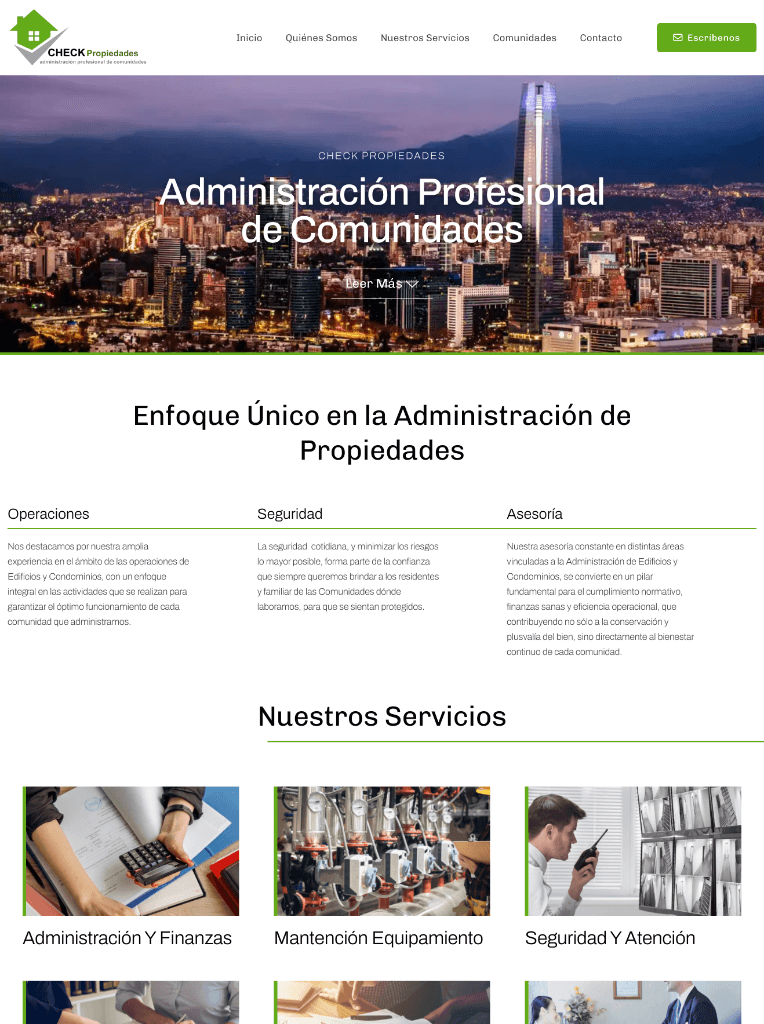 Check Propiedades
