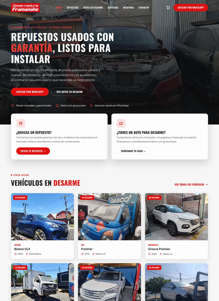Desarmaduría Framanohe