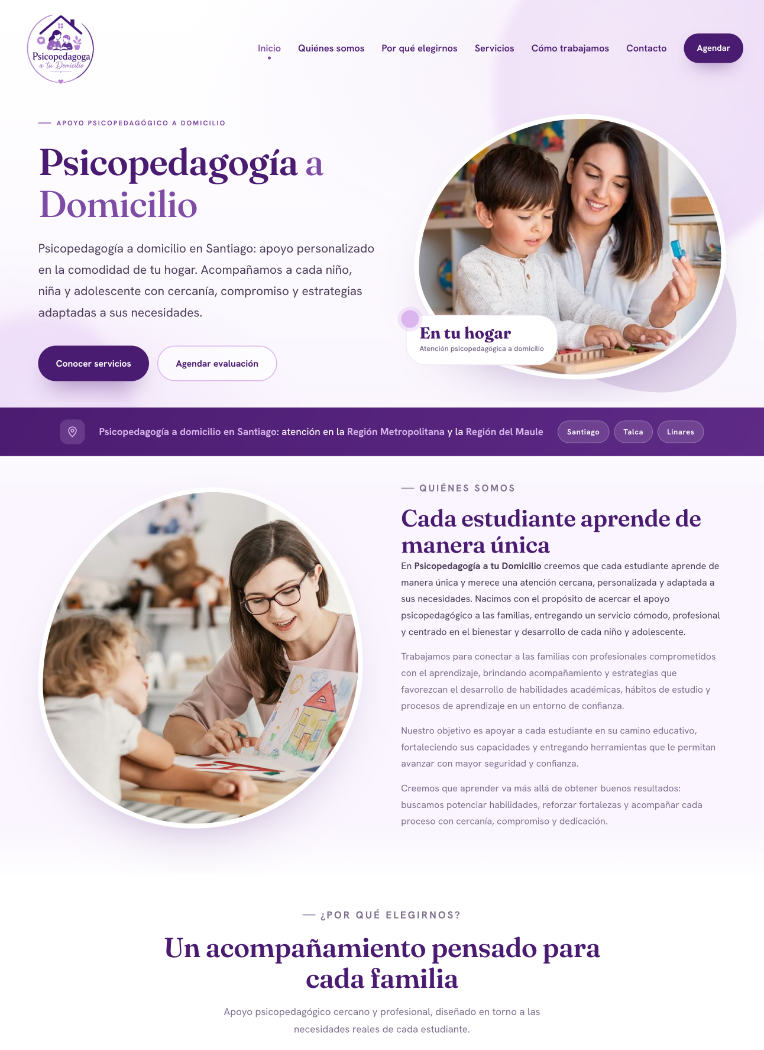 Psicopedagoga a tu Domicilio